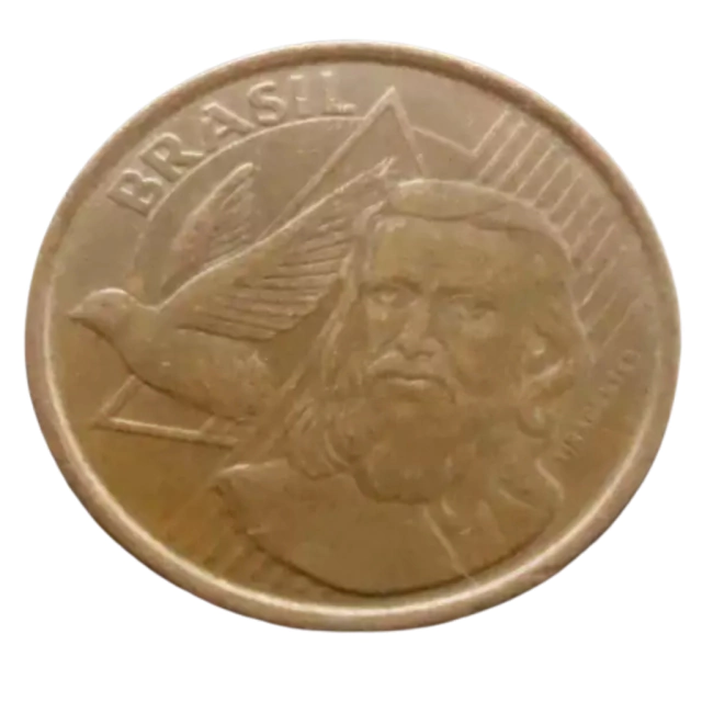 Moeda Brasil 5 Centavos 2008 Escassa - Imagem 2