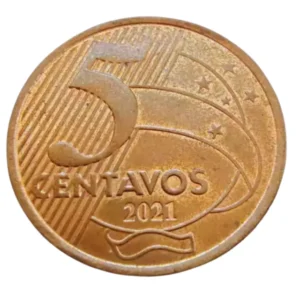 Moeda Brasil 5 Centavos 2021