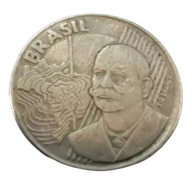 Moeda Brasil 50 Centavos 1998 - Imagem 2