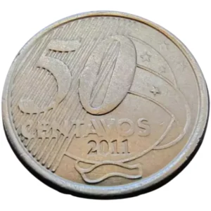 Moeda Brasil 50 Centavos 2011