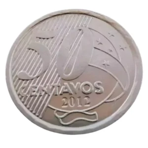Moeda Brasil 50 Centavos 2012