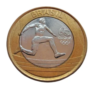 Moeda 1 Real 2014 Atletismo