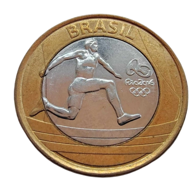 Moeda 1 Real 2014 Atletismo