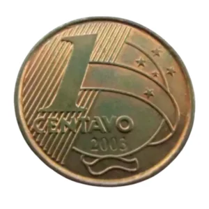 Moeda Brasil 1 Centavo 2003