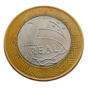 Moeda Brasil 1 Real 2003