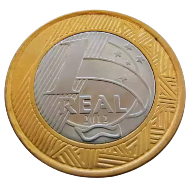 Moeda Brasil 1 Real 2012