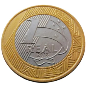 Moeda Brasil 1 Real 2018