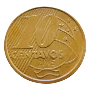 Moeda Brasil 10 Centavos 2015