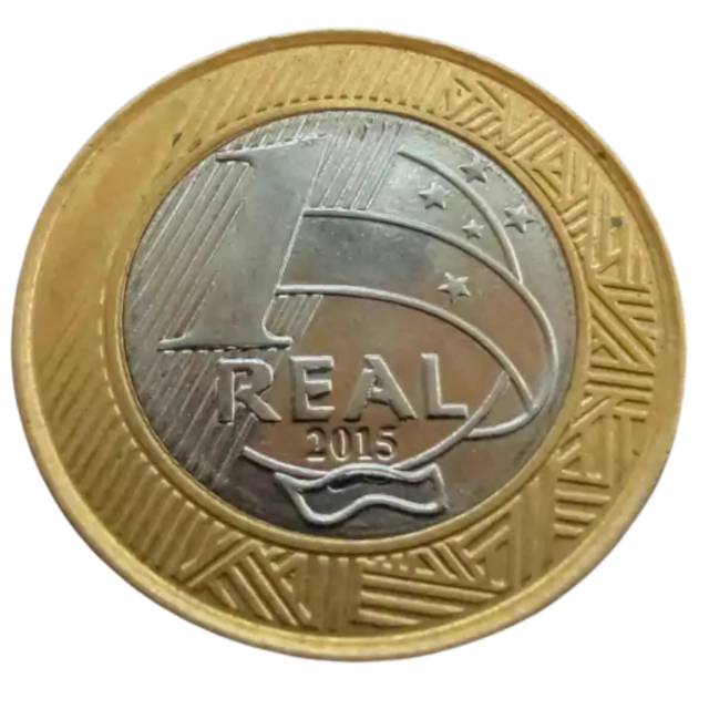 Moeda Brasil 1 Real 2015 Paracanoagem - Imagem 2