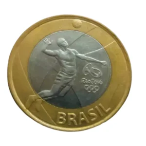 Moeda Brasil 1 Real 2015 Vôlei