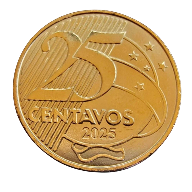 Moeda Brasil 25 Centavos 2025 FC