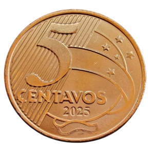 Moeda Brasil 5 Centavos 2025 FC